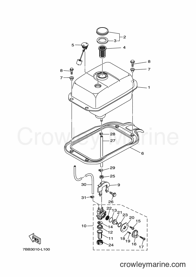 2012 Snowblower YS1390AR - YS1390AR (7BB4) [010] - FUEL TANK