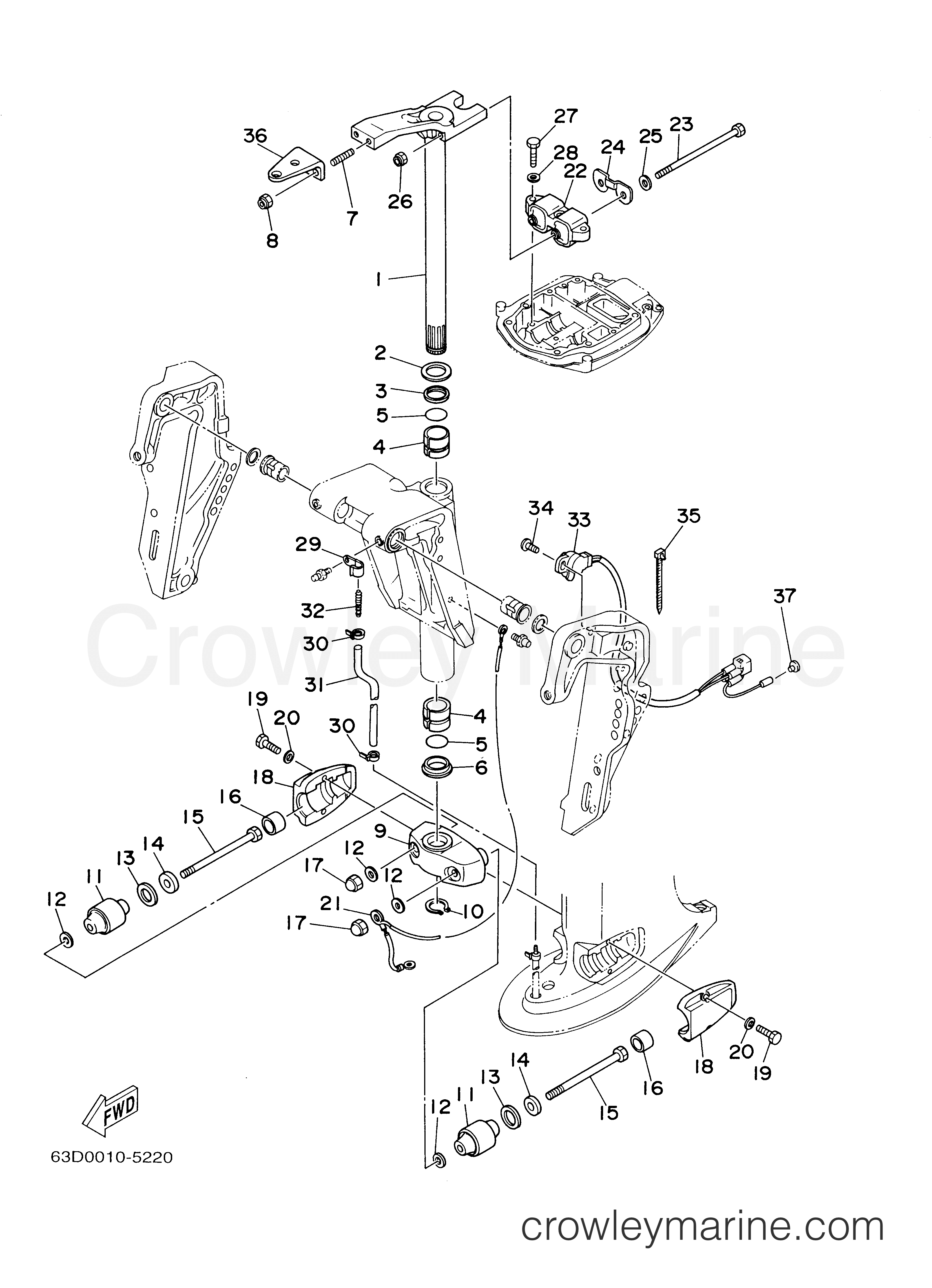 Yamaha Motors 40TLRZ - BRACKET 4
