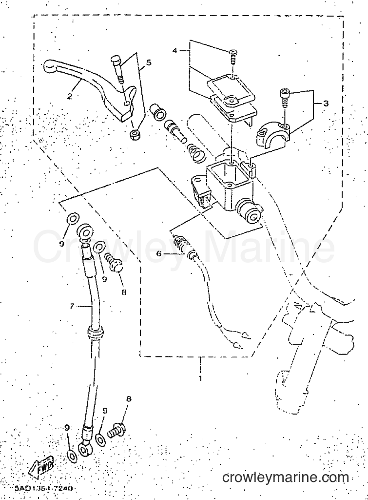 Yamaha Motors YN50 (5AD3) [99A] - FRONT MASTER CYLINDER