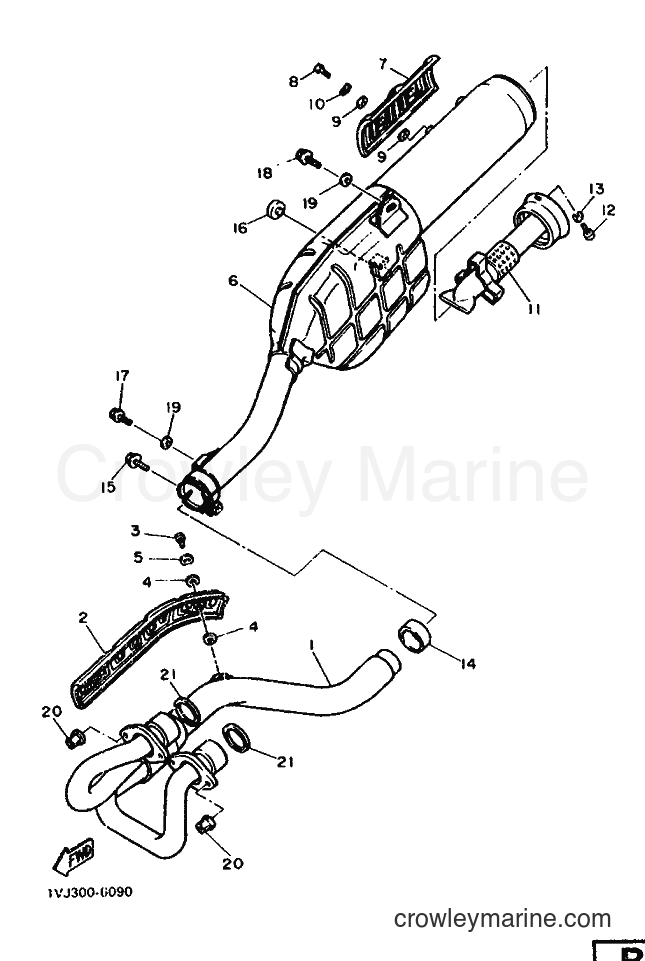 1987 Dirt Bike XT600Z - XT600Z (2RW) [999] - EXHAUST