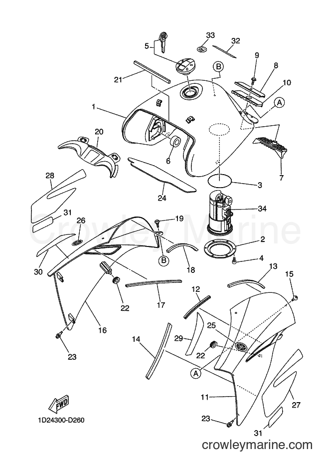 2006 Dirt Bike XT660X - XT660X (1D26) [020] - FUEL TANK