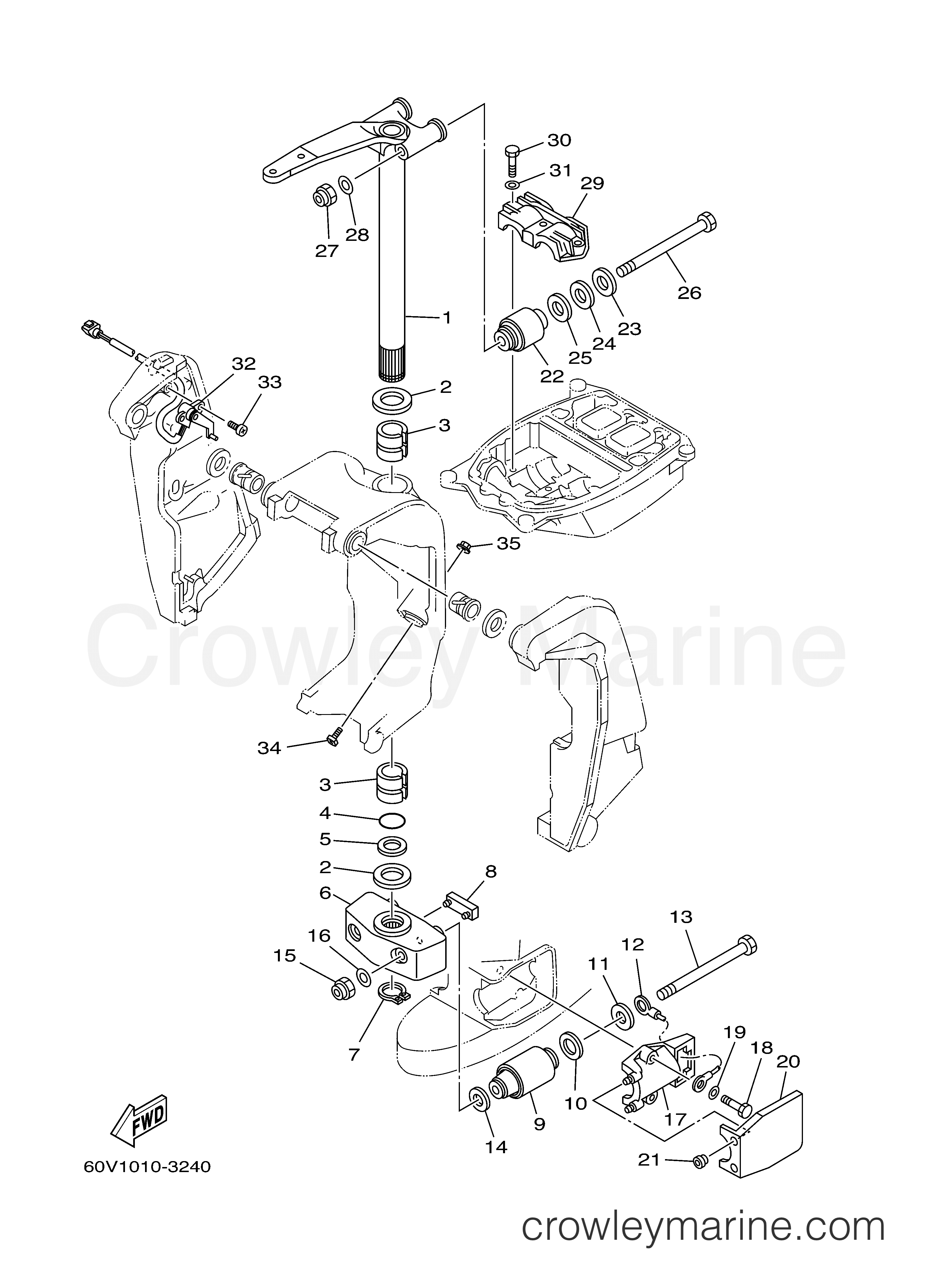 Yamaha Motors LZ300TURD - BRACKET 2