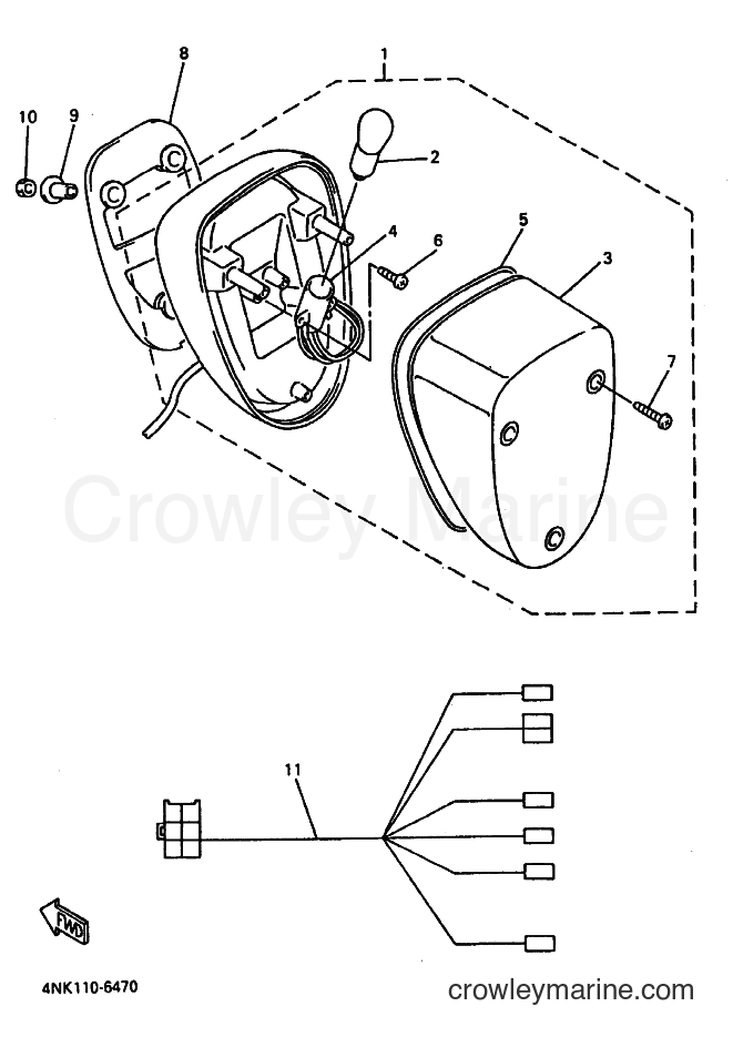 Yamaha Motors XVZ1300A (4YP1) [070] - TAILLIGHT
