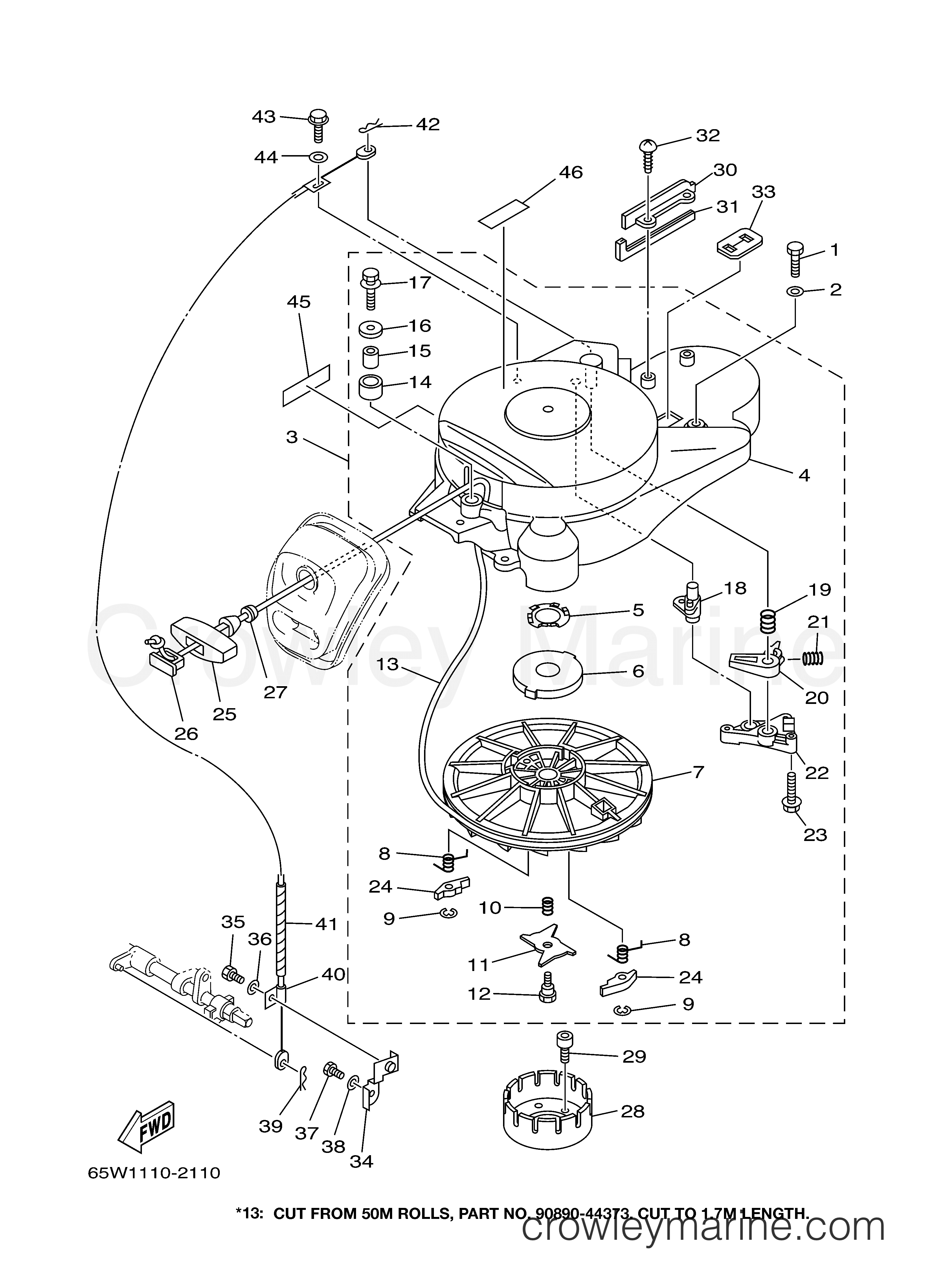 Yamaha Motors F25TLRB - STARTER