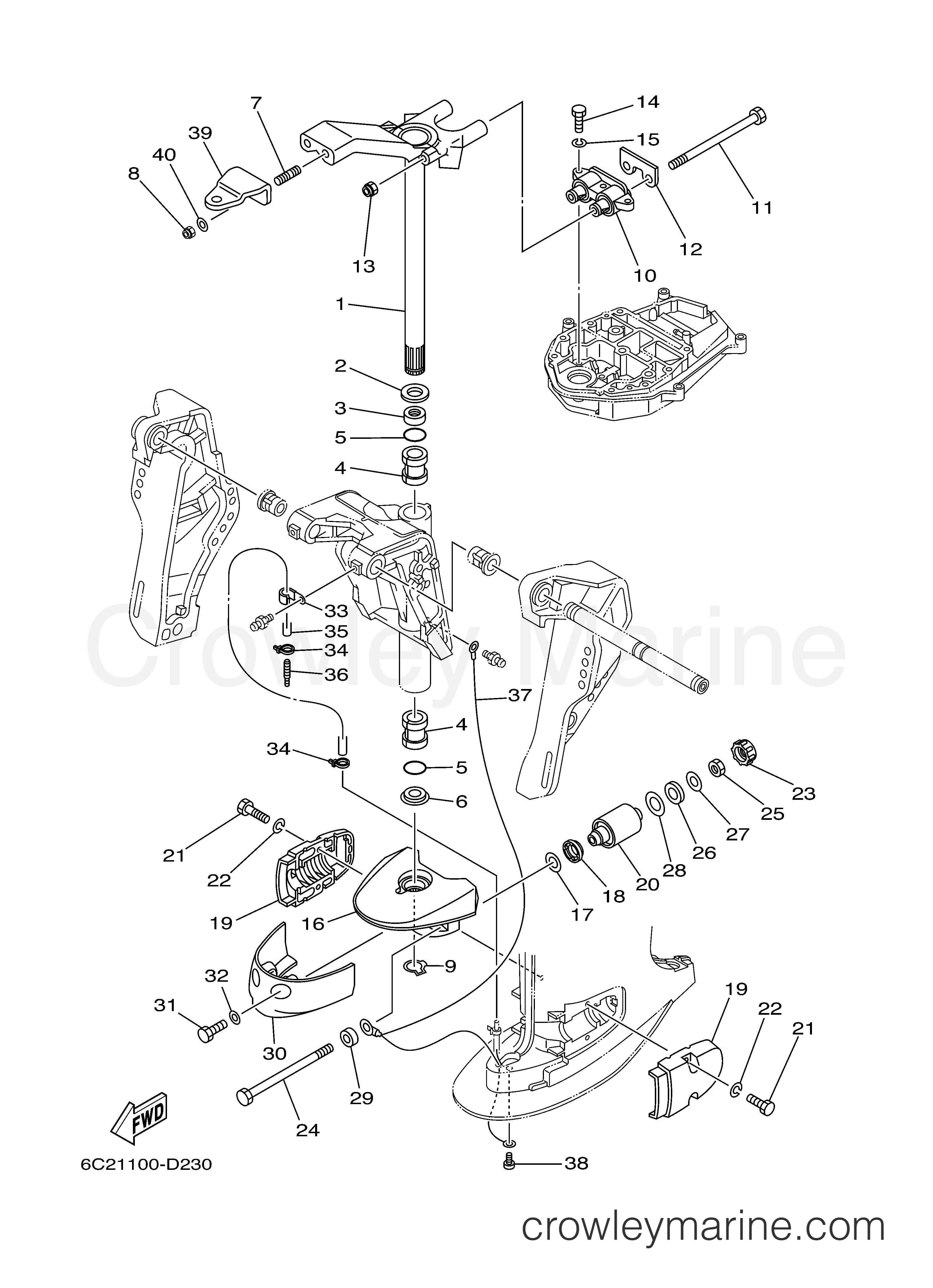 Yamaha Motors T60TLRD - BRACKET 2