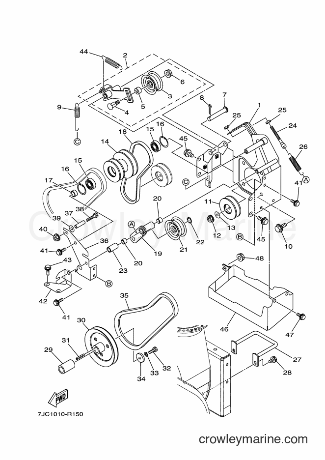 2017 Snowblower YU240 - YU240 (7JC1) [010] - V BELT & PULLEY