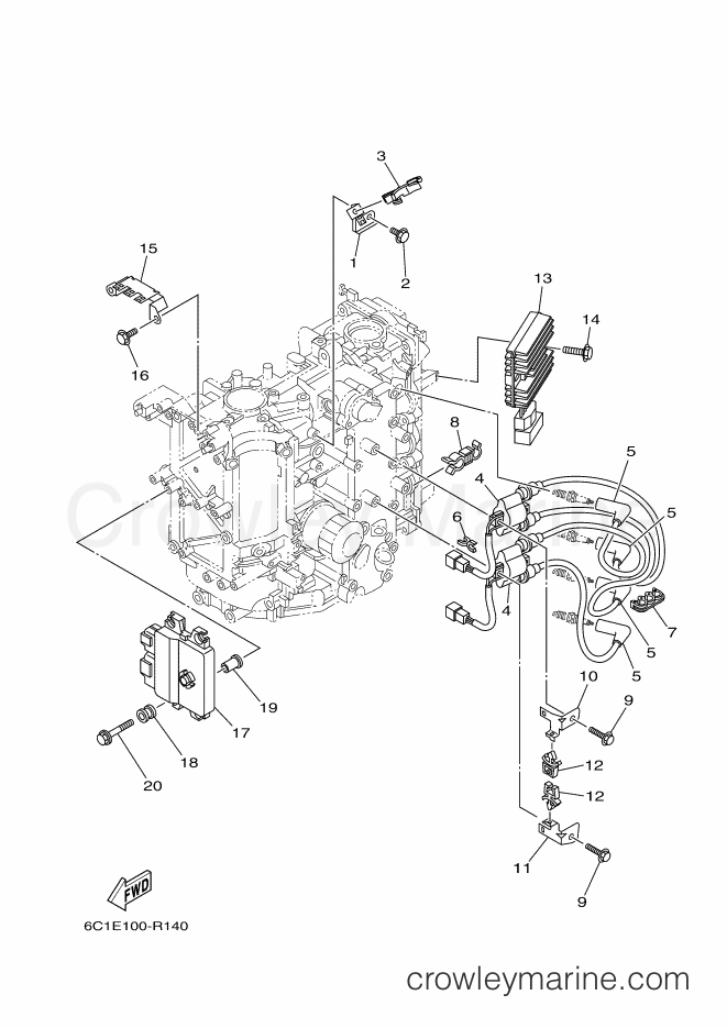 Yamaha Motors F60LHB-2017 (6C5E) [270] - ELECTRICAL 1