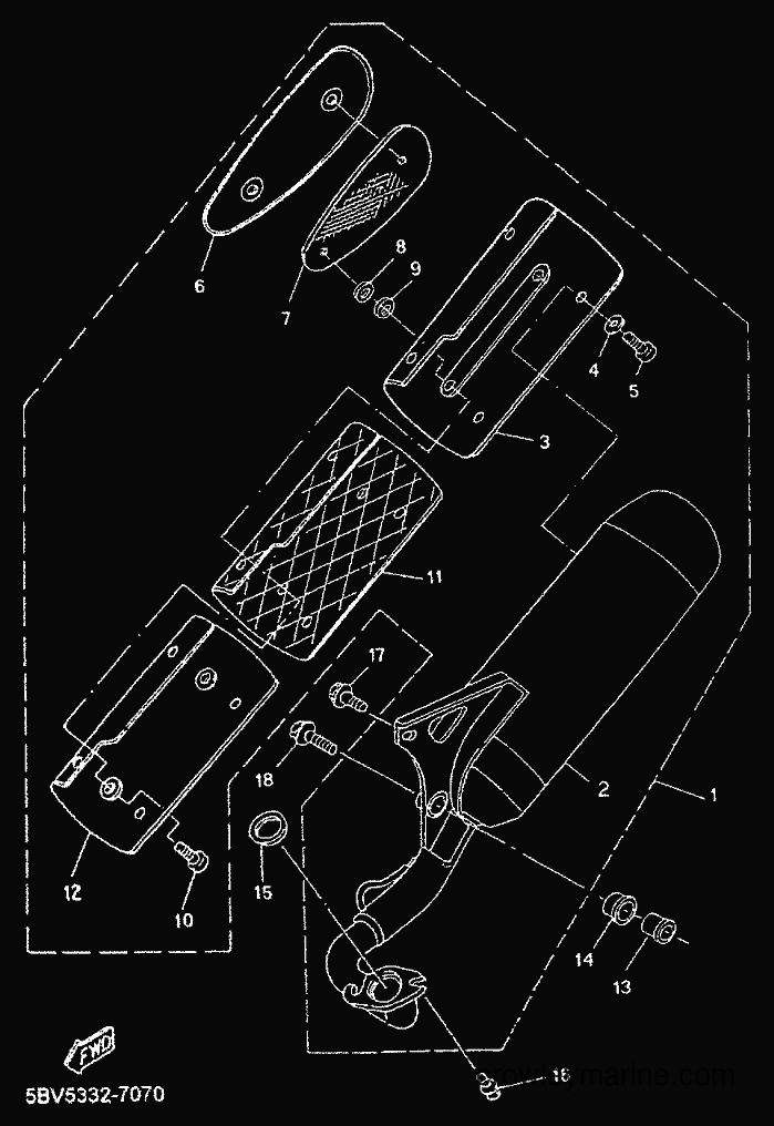 Yamaha Motors YN50 (5BX5) [010] - EXHAUST