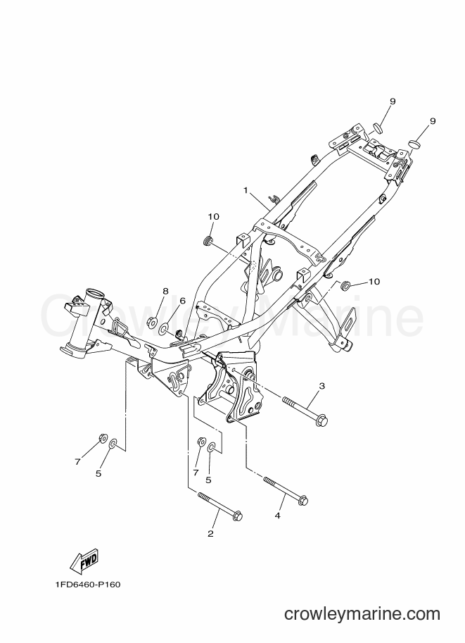 Yamaha Motors T115FLE (1FDC) [010] - FRAME