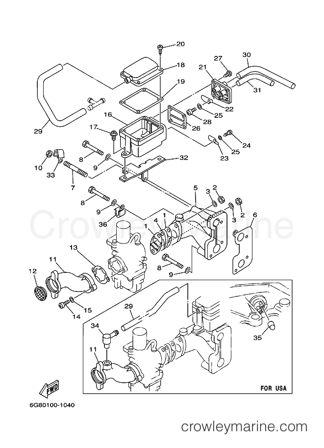 Yamaha Motors F9.9B (6G90) [060] - INTAKE