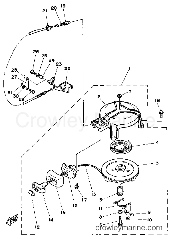 Yamaha Motors 4SG - MANUAL STARTER