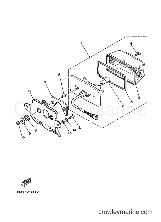 Yamaha Motors RX115 (5FS2) [010] - TAILLIGHT