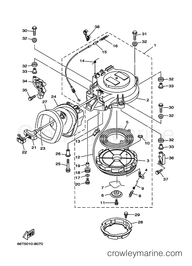 Yamaha Motors (E)40X (66T) [030] - STARTER