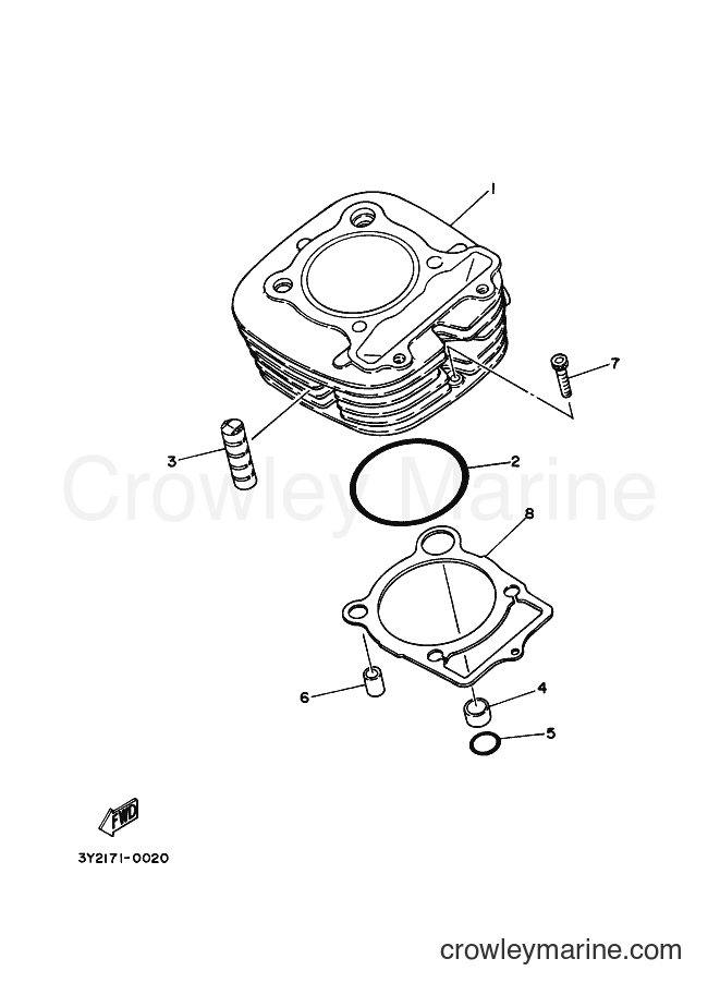 1992 Street Bike SR250 - SR250 (3TH3) [010] - CYLINDER