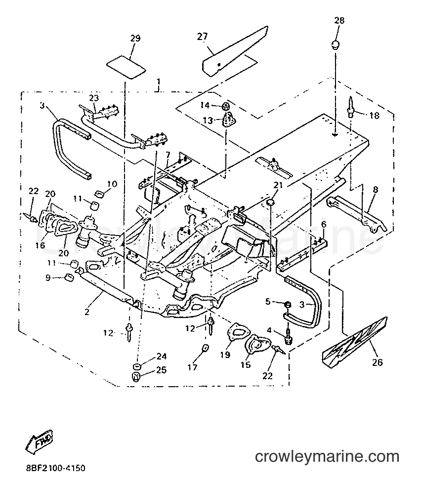 Yamaha Motors PZ480 (8BF2) [020] - FRAME