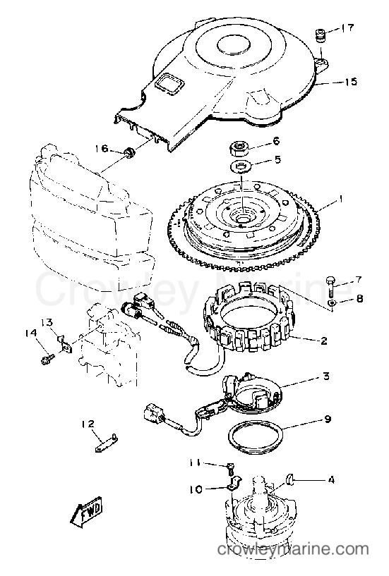 CDI 1990 Outboard 115hp 115ETLDJD Crowley Marine