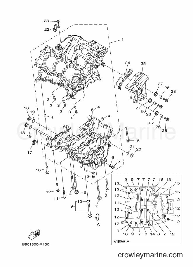 2016 Sport Bike XSR900 - XSR900 (B90C) [010] - CRANKCASE
