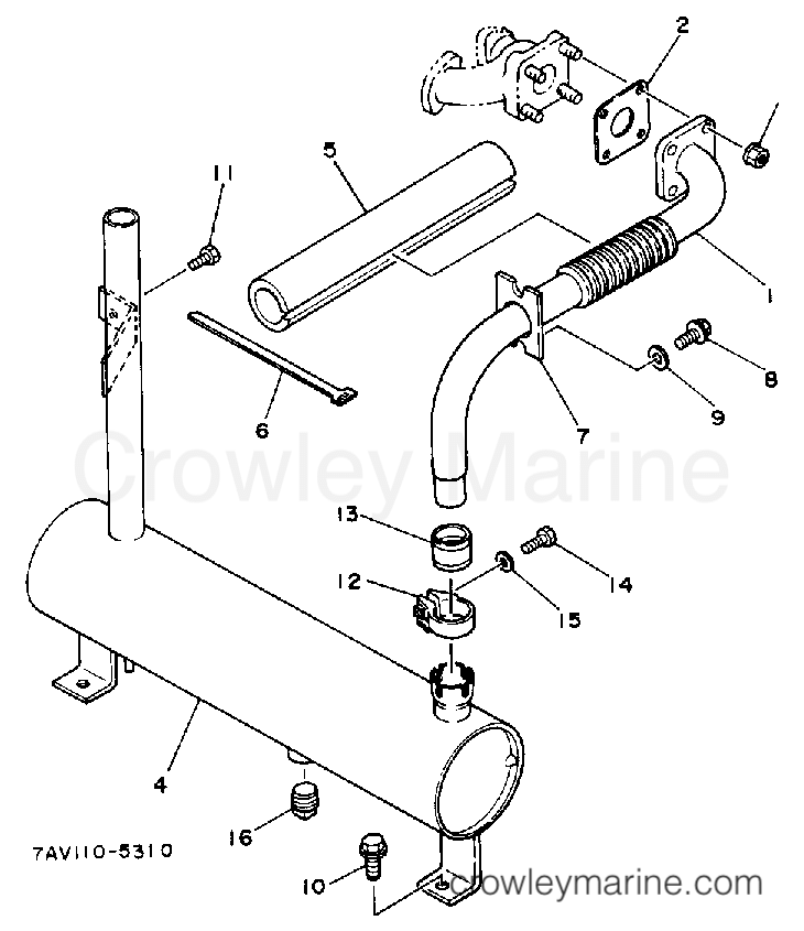 Yamaha Motors EDL5500DVES - EXHAUST