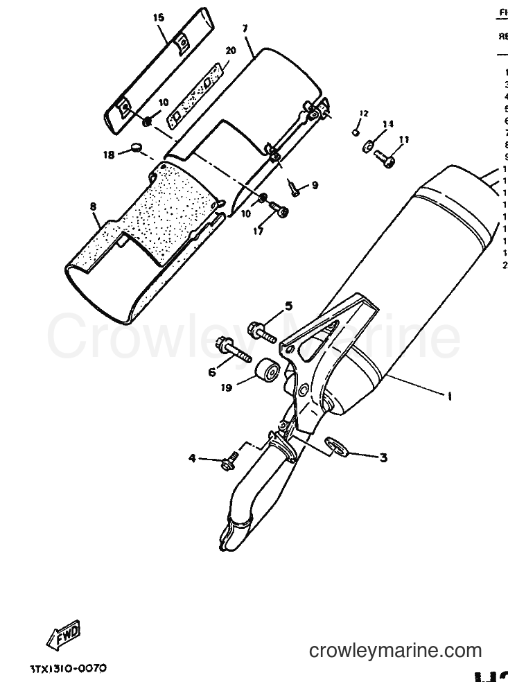 1995 Scooter CW50 - CW50 (4BX6) [999] - EXHAUST