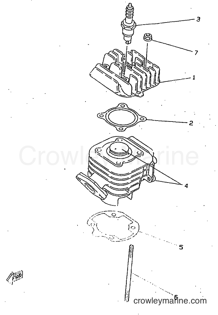 1998 Scooter CW50RSP - CW50RSP (4WT3) [010] - CYLINDER