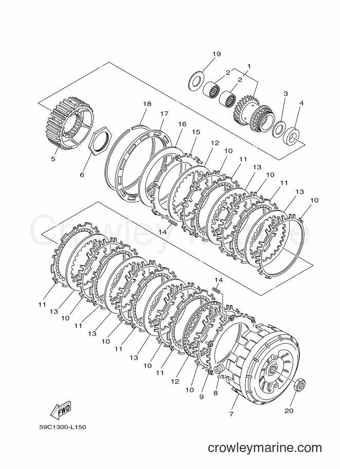 Yamaha Motors XP500 (59C1) [010] - CLUTCH