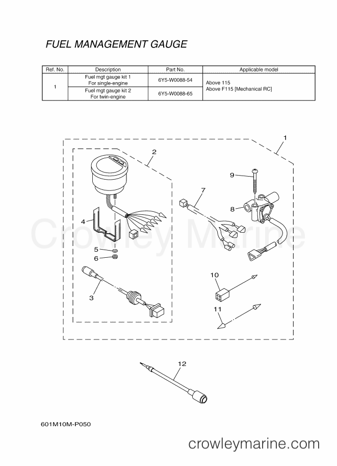 Yamaha Motors RIGGING METER-2015 (601M) [010] - METER 5