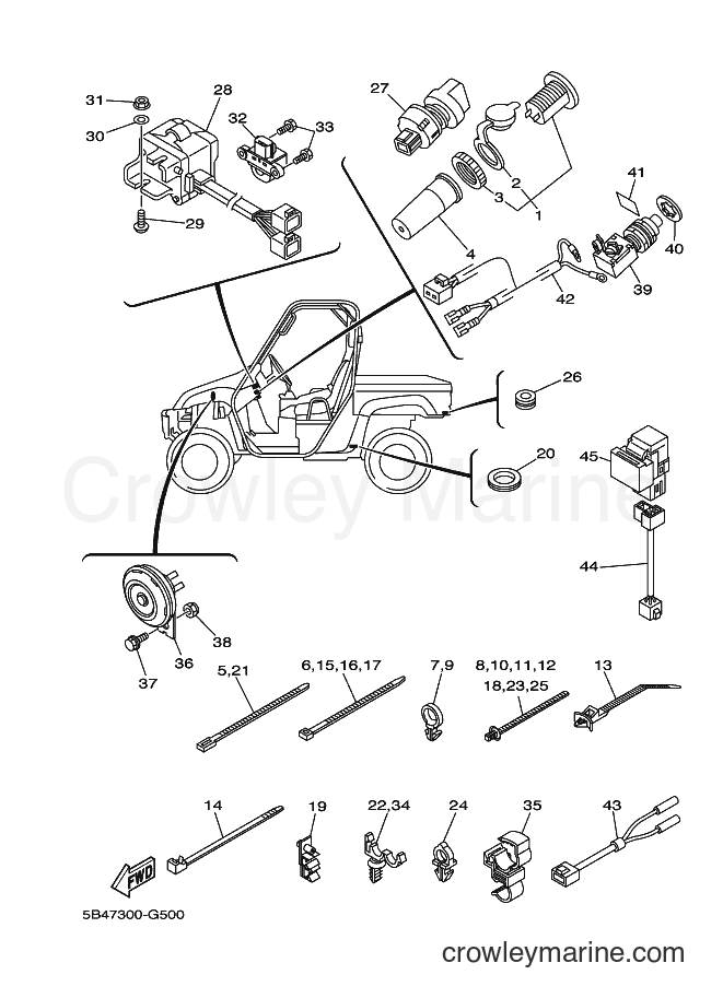 Yamaha Motors YXR700F (5B4D) [010] - ELECTRICAL 2