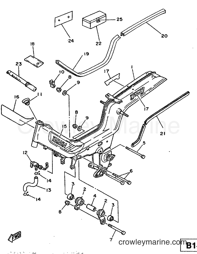 Yamaha Motors ME50 (1TK) [999] - FRAME