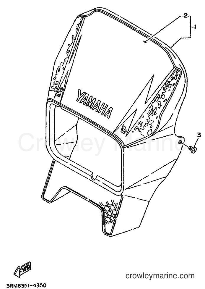 Yamaha Motors DT125R (4DJ4) [999] - COWLING 1