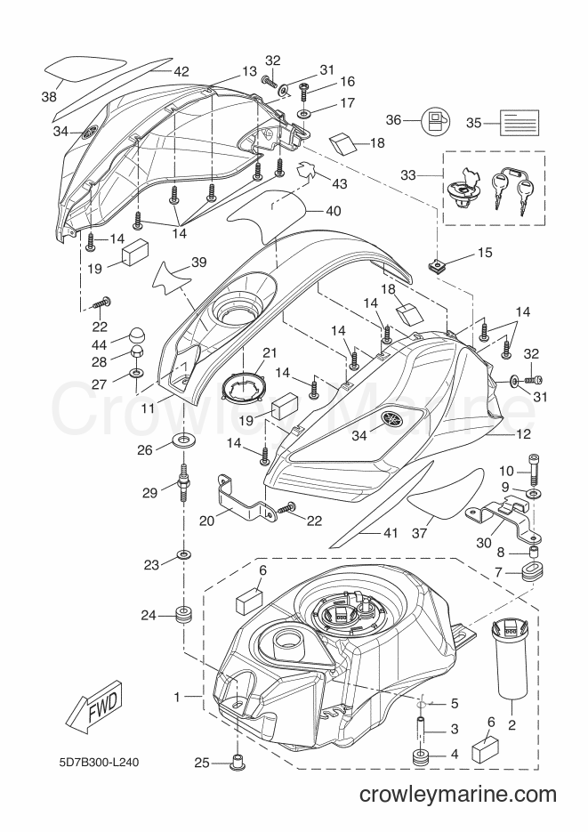 Yamaha Motors YZF-R125 (5D7B) [050] - FUEL TANK