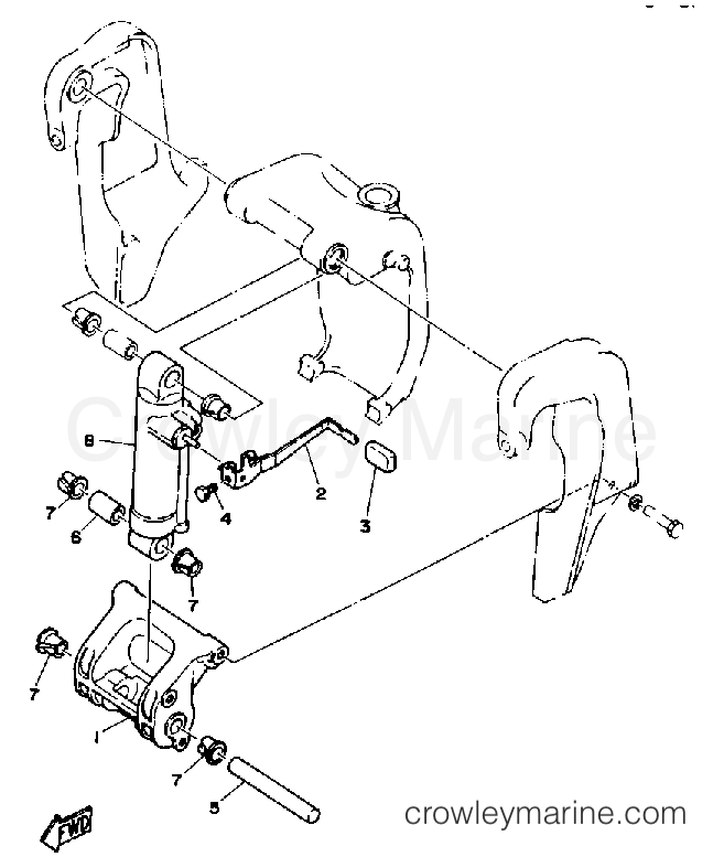 Yamaha Motors C85TLRP - BRACKET 2