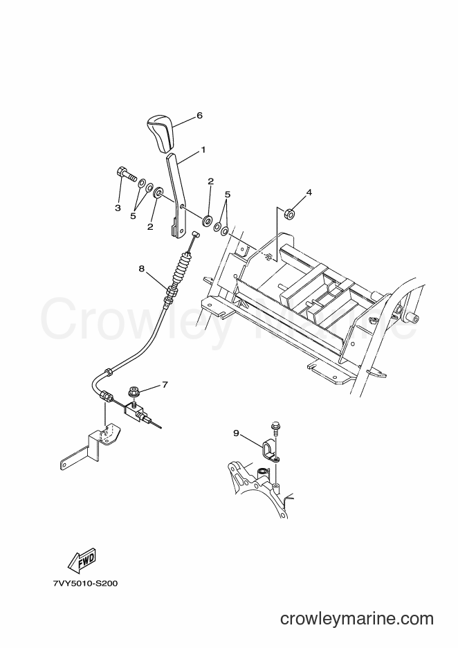 2017 Snowblower YS860 - YS860 (7VY5) [010] - THROTTLE LEVER