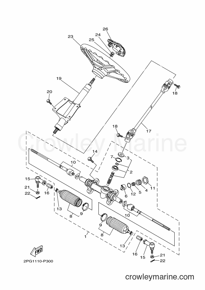 Yamaha Motors YXC700 (2PG2) [010] - STEERING