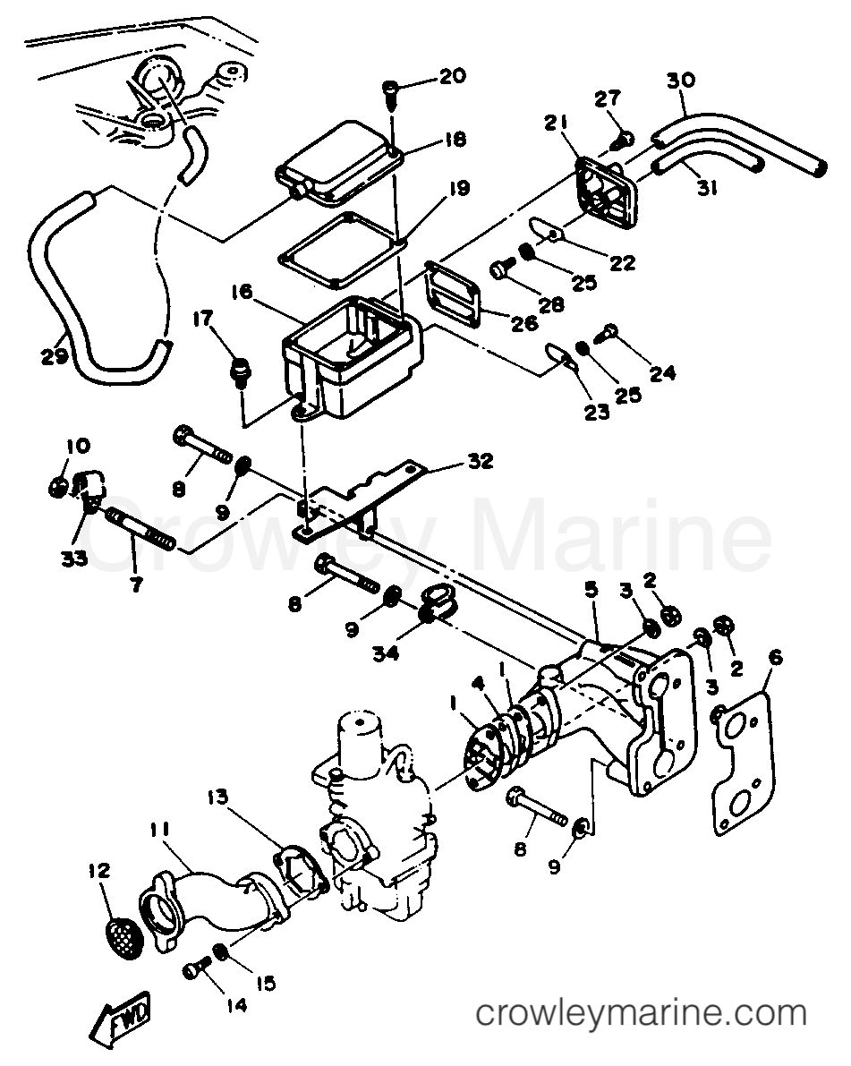 Yamaha Motors T9.9ELHR - INTAKE
