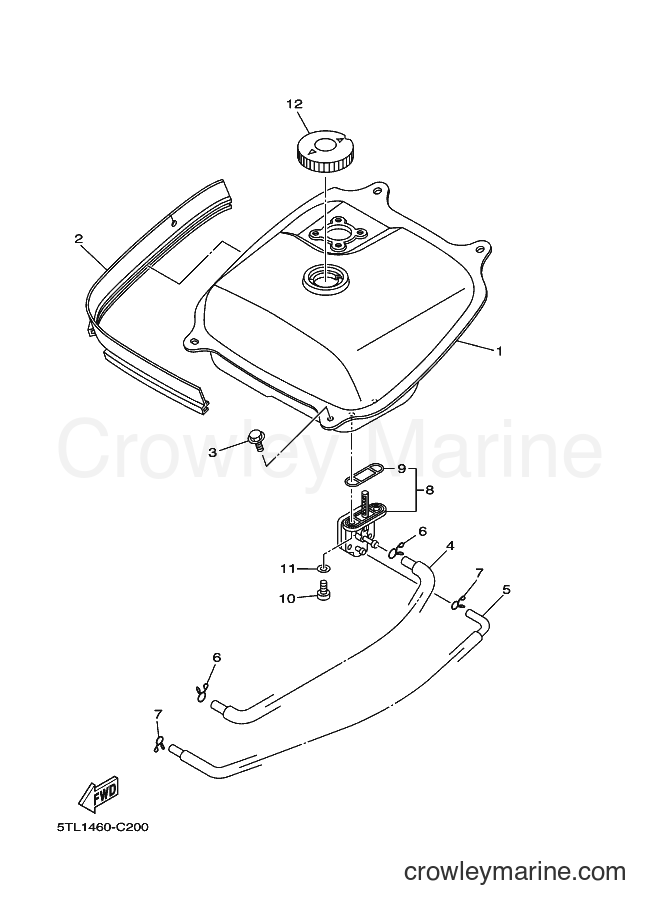 2004 Scooter AL115C - AL115C (5WP4) [010] - FUEL TANK