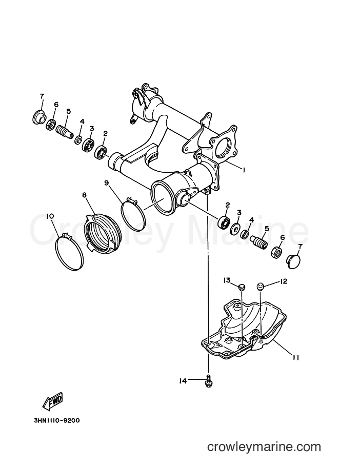 1992 ATV YFM350FW - YFM350FW (3HNB) [010] - REAR ARM