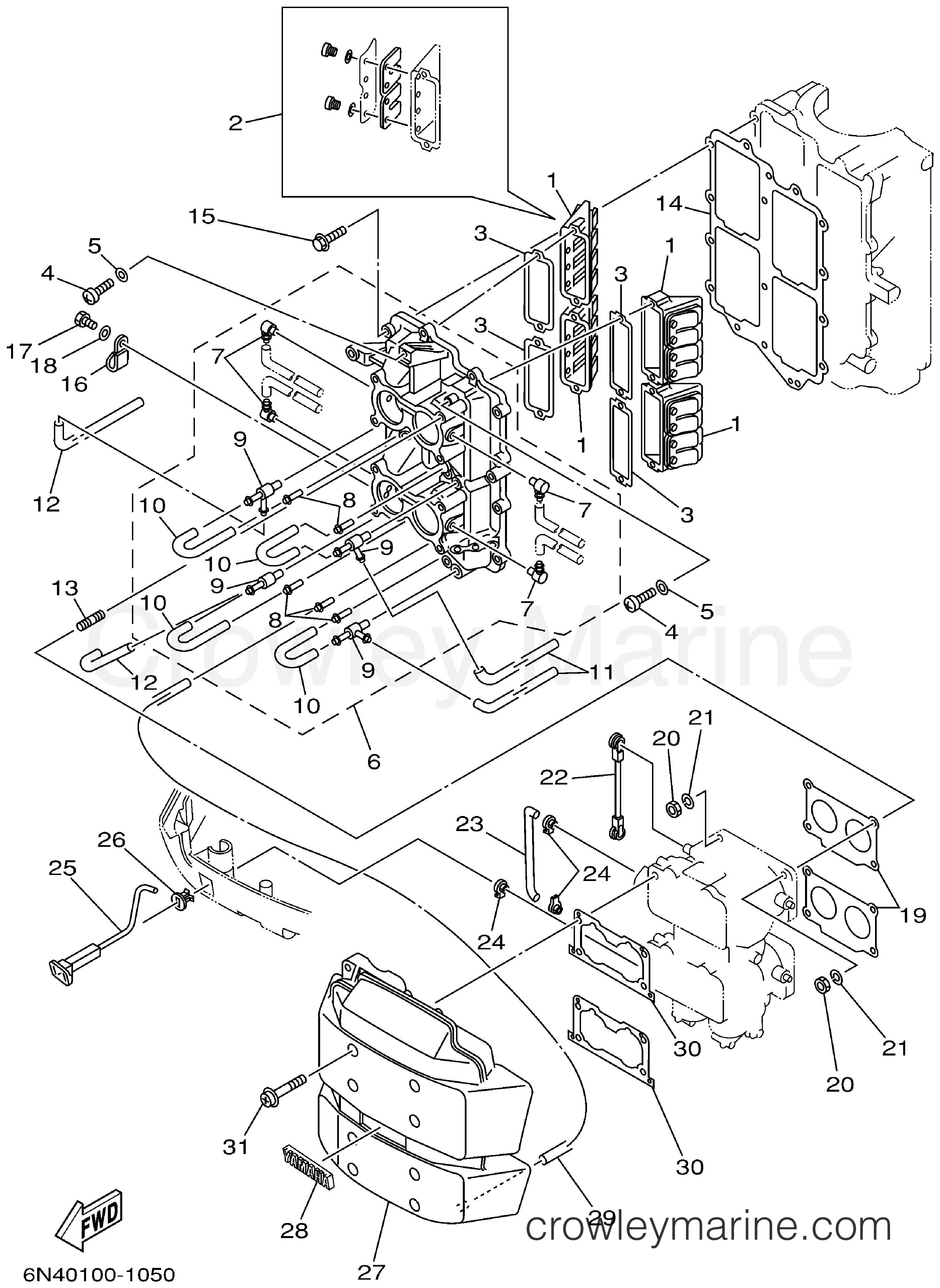 Yamaha Motors 115TXRA - INTAKE