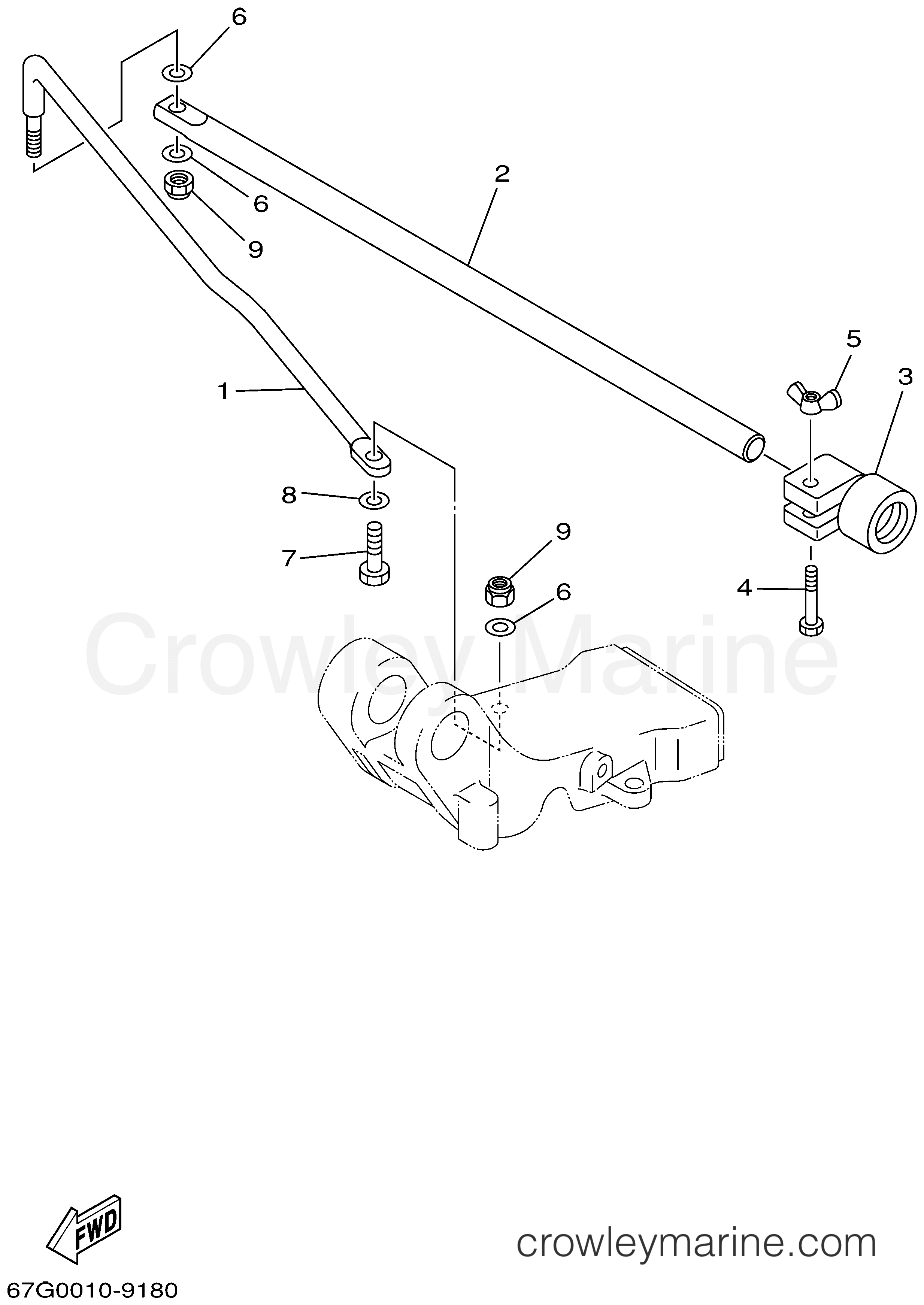 Yamaha Motors F80TLRX - STEERING FRICTION