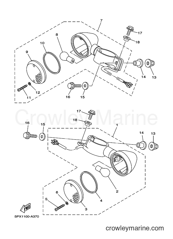 Yamaha Motors XV1700PC (5PX3) [010] - FLASHER LIGHT