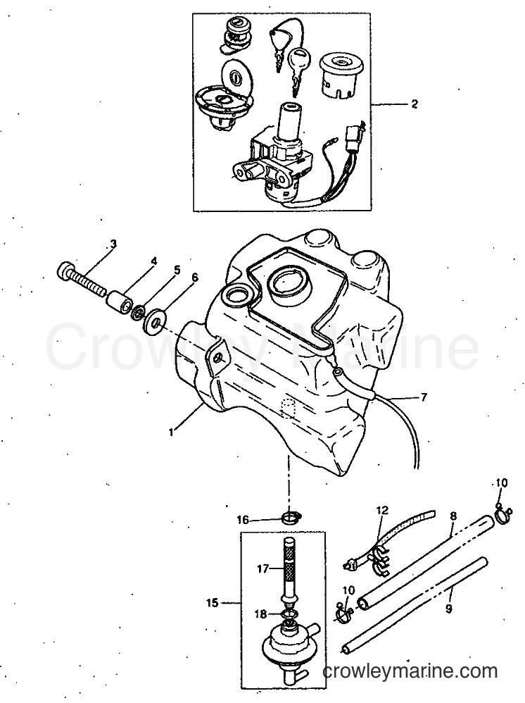 1999 Scooter YQ50 - YQ50 (5HEA) [010] - FUEL TANK