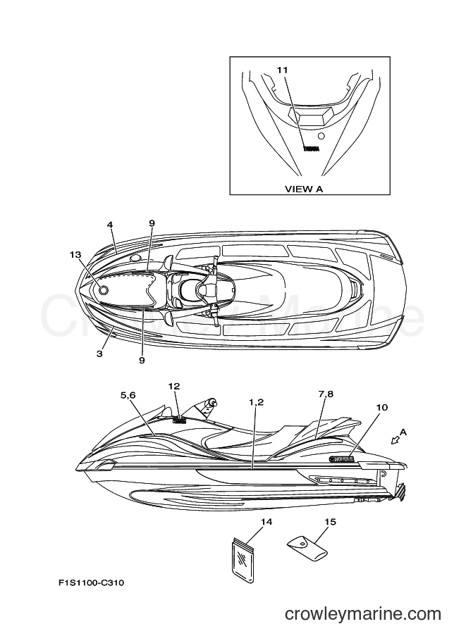 Yamaha Motors JF1000A (6B6A) [03A] - GRAPHICS
