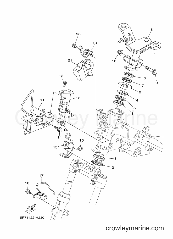 2009 Scooter T135HC - T135HC (5P71) [010] - STEERING