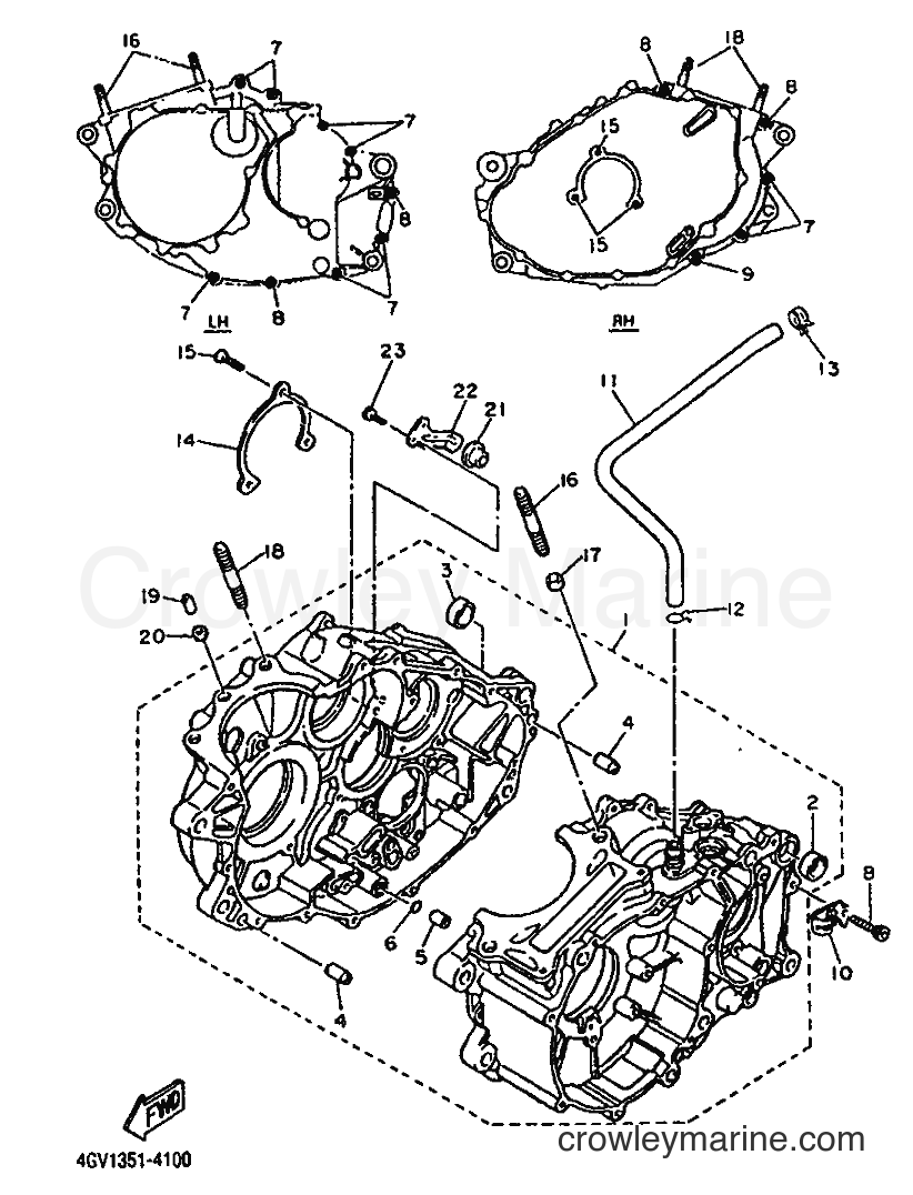 1994 Dirt Bike TT600E - TT600E (4GV2) [999] - CRANKCASE
