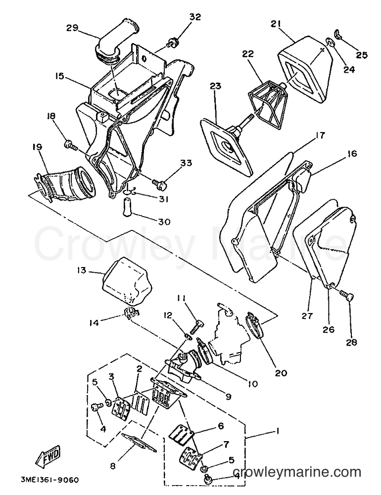 Yamaha Motors DT125R (3RP2) [999] - INTAKE