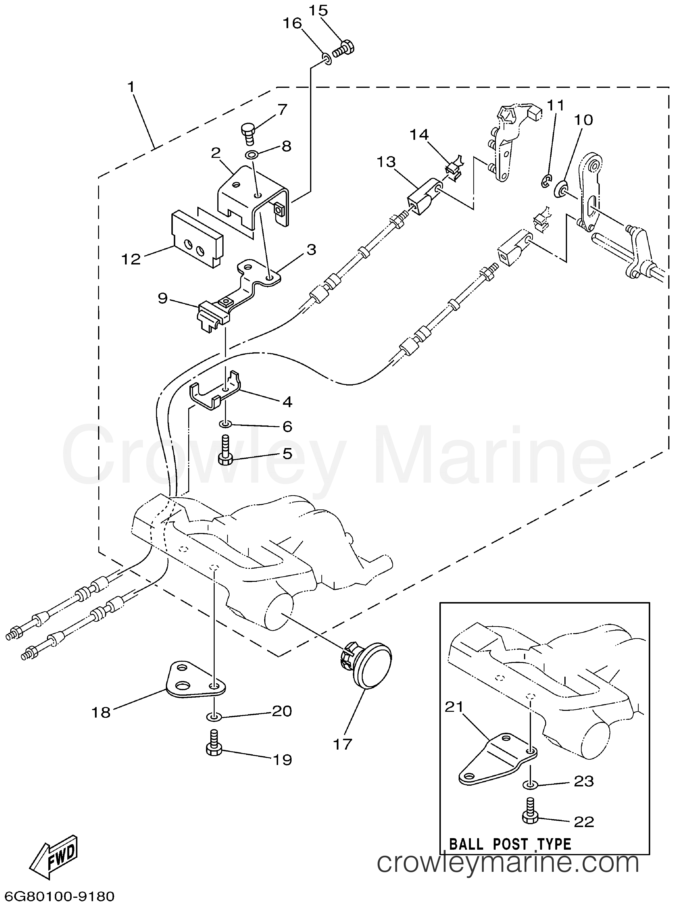 Yamaha Motors T9.9ELHA - REMO-CON ATTACHMENT
