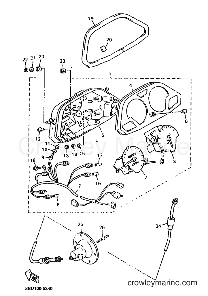 Yamaha Motors VX800 (8BU3) [020] - METER