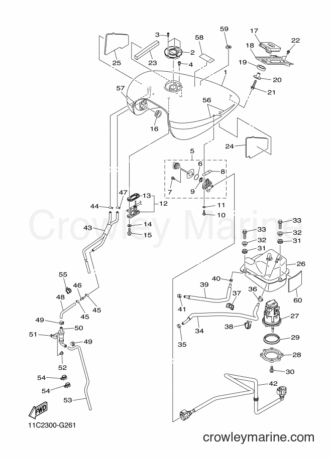 Yamaha Motors XVS1300A (11C2) [010] - FUEL TANK