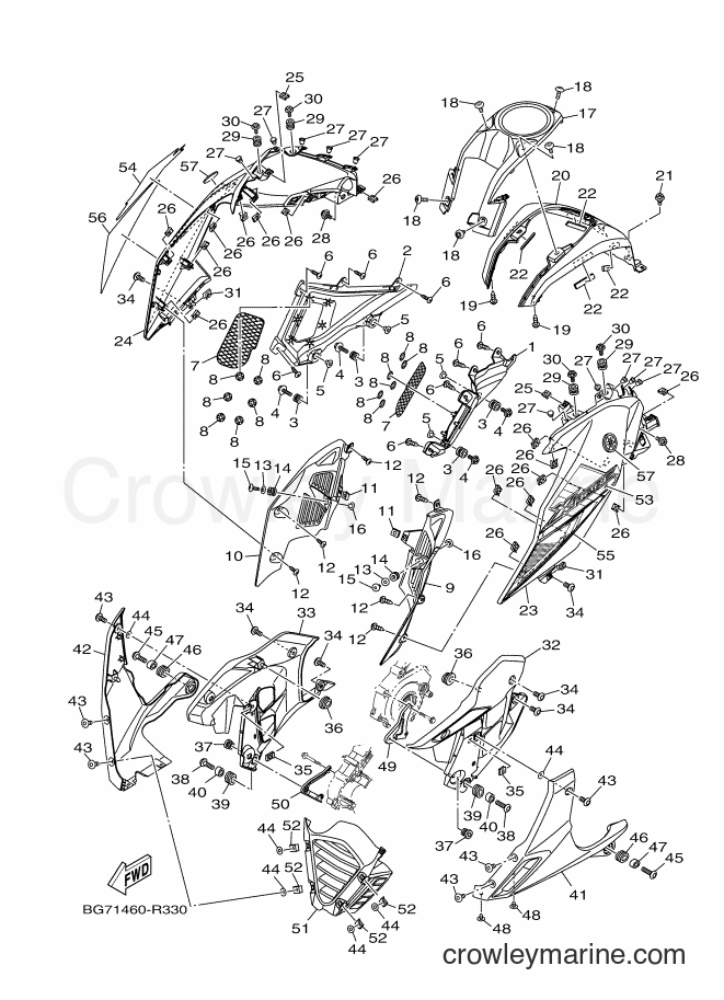2016 Street Bike TFX150 - TFX150 (BY71) [010] - LEG SHIELD
