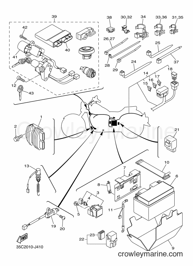 Yamaha Motors XVS400C (35C7) [010] - ELECTRICAL 1
