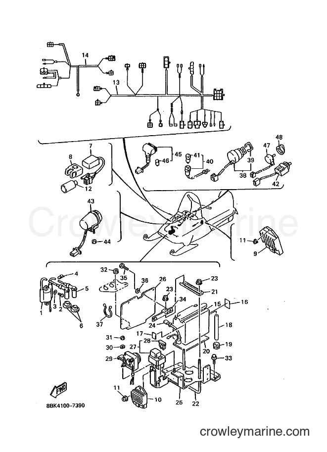 Yamaha Motors VT480 (8BK4) [010] - ELECTRICAL 1